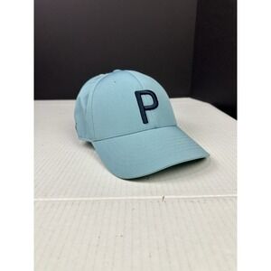 Women's‎ PUMA Golf P Logo Ponytail/ Criss-cross- Blue Flex Fit